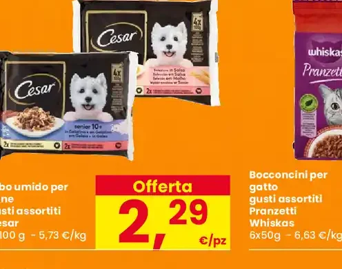 Cibo umido per cane gusti assortiti Cesar