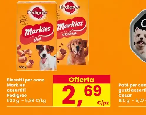 Biscotti per cane Markies assortiti Pedigree