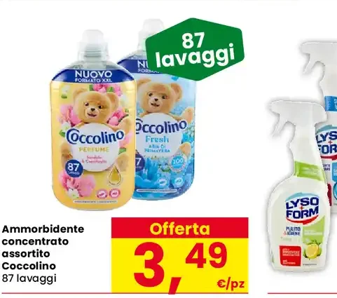 Ammorbidente concentrato Coccolino