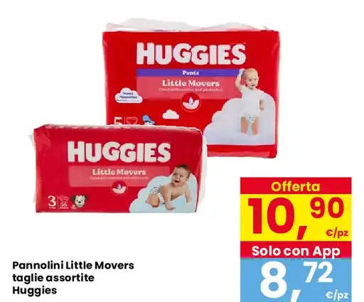 Pannolini Little Movers Huggies