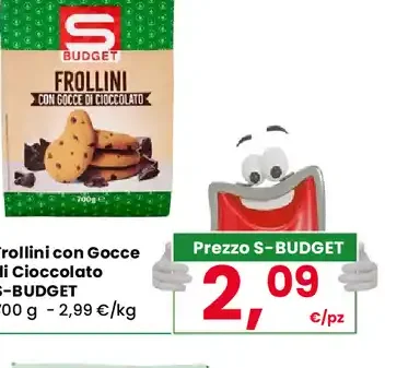 Frollini con gocce di cioccolato S-Budget