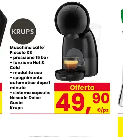 Macchina caffè Piccolo XS Krups