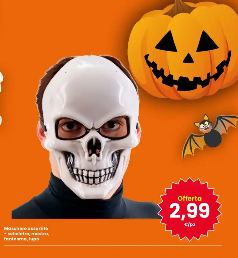 Maschere Halloween assortite