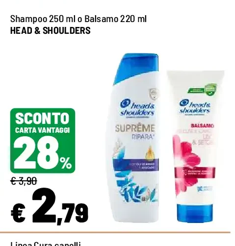 Head & Shoulders shampoo o balsamo