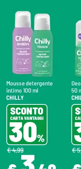 Chilly mousse detergente intimo