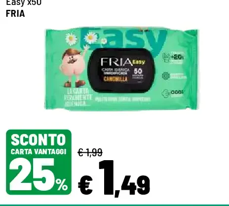 Fria Easy carta igienica umidificata