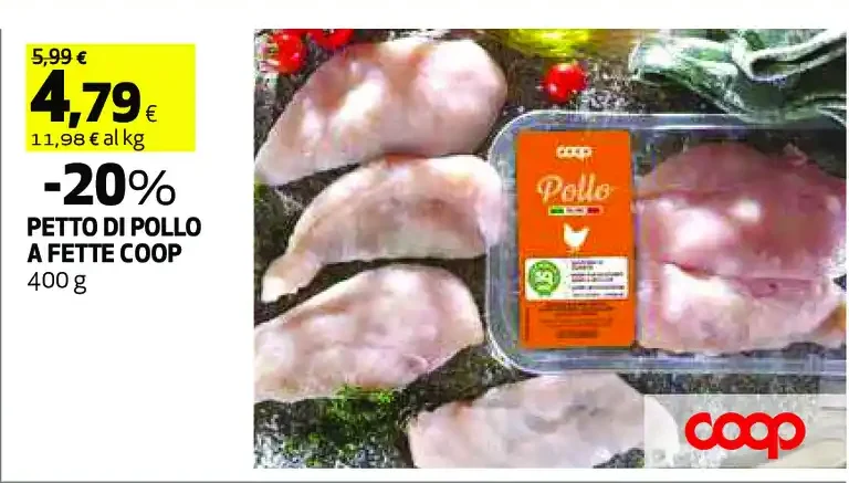 Petto di pollo a fette Coop