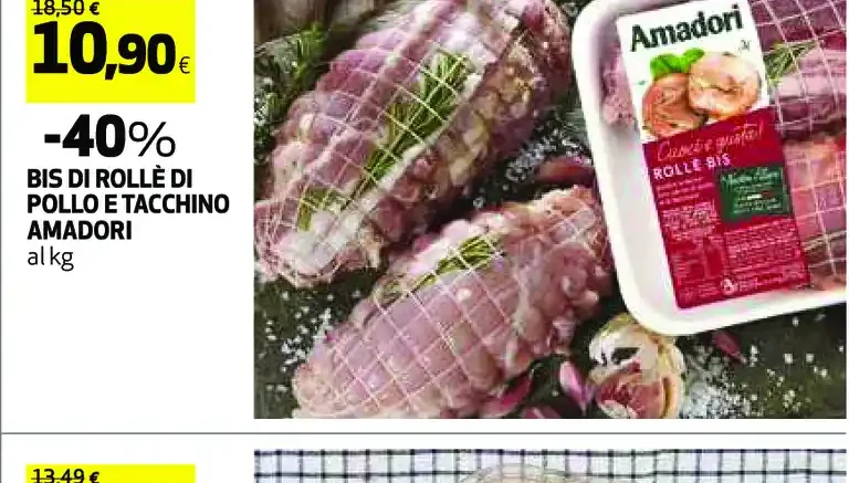Bis di rollè di pollo e tacchino Amadori
