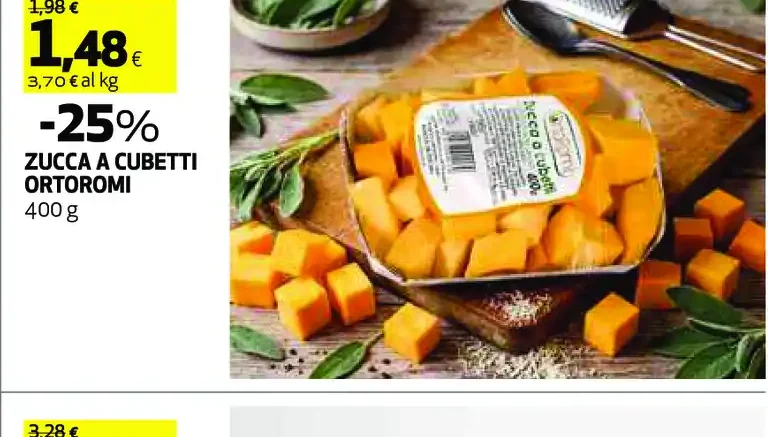Zucca a cubetti Ortomomi