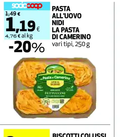 Pasta all'uovo Nidi La Pastai di Camerino