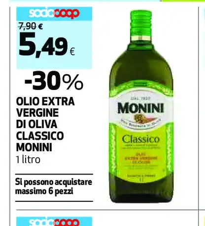 Olio extra vergine di oliva classico Monini