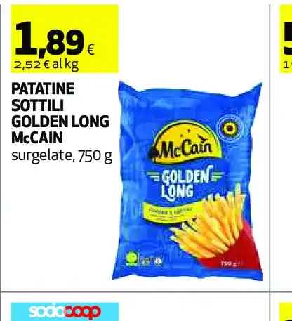Patatine sottili Golden Long McCain