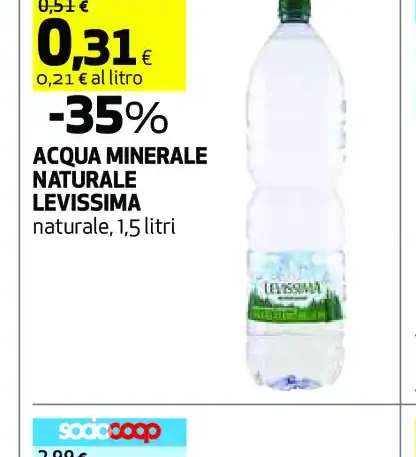 Acqua minerale naturale Levissima