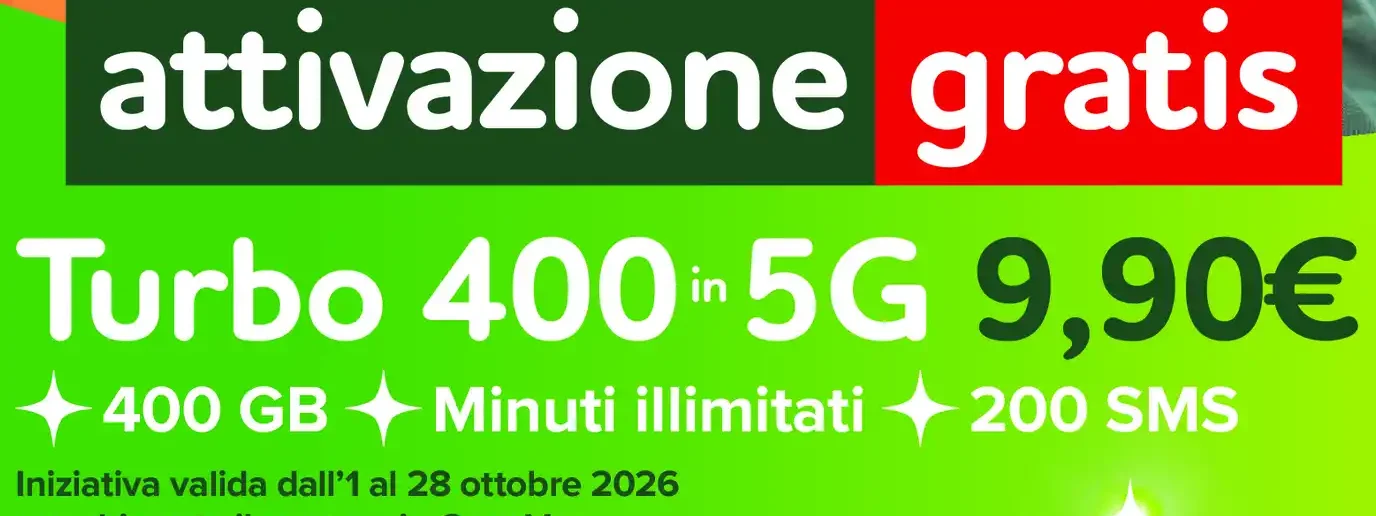 CoopVoce Turbo 400 in 5G