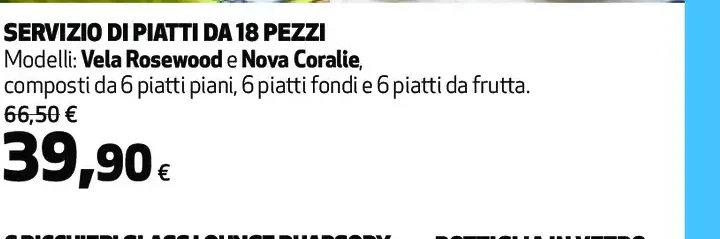 Servizio di piatti Tognana