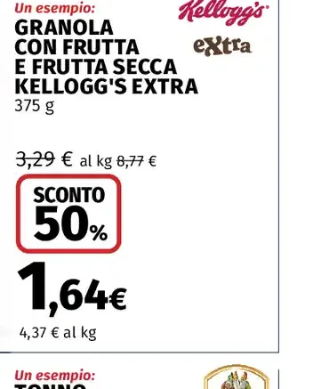 Granola con frutta e frutta secca Kellogg's Extra