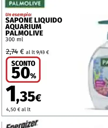 Sapone liquido Aquarium Palmolive