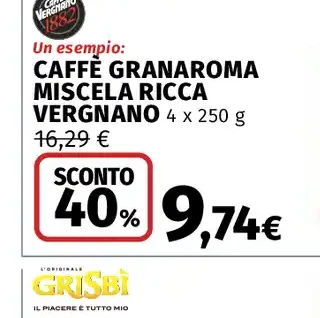 Caffè Granaroma miscela ricca Vergnano