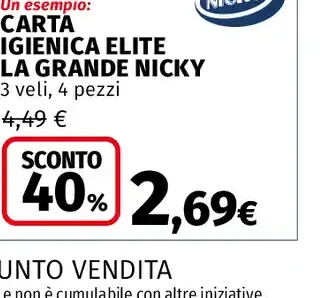 Carta igienica Elite La Grande