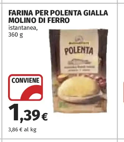 Farina per polenta gialla Molino di Ferro