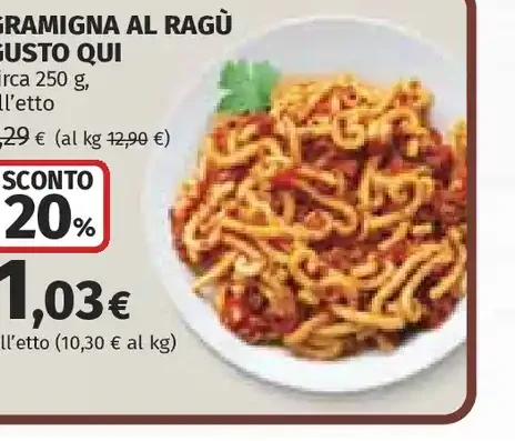 Gramigna al ragù