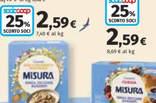 Fiocchi di cereali Natura Ricca Misura