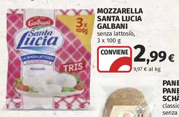 Mozzarella Santa Lucia Galbani