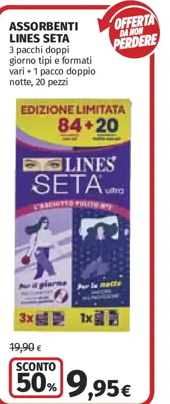 Assorbenti Lines Seta