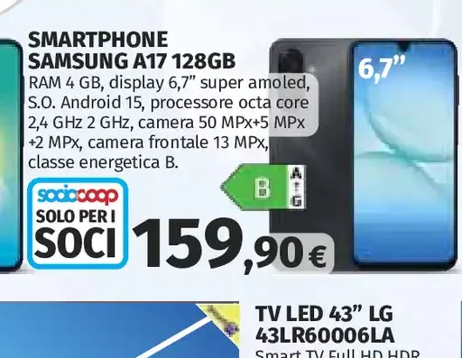 Smartphone Samsung A17 128GB