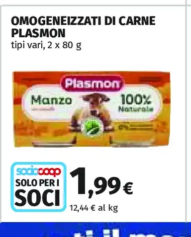 Omogeneizzati di carne Plasmon