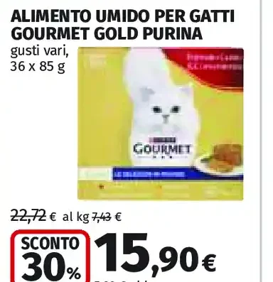 Alimento umido per gatti Gourmet Gold Purina
