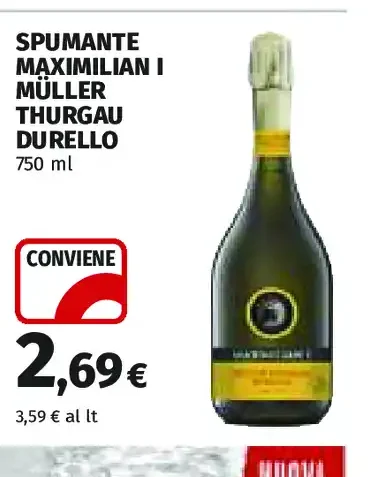Spumante Maximilian I Müller Thurgau Durello
