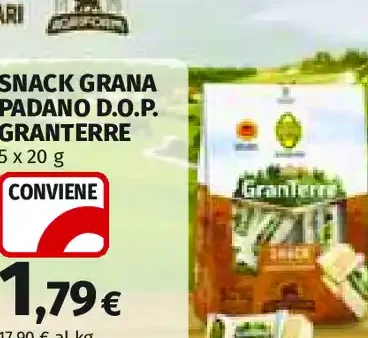Snack Grana Padano DOP Granterre
