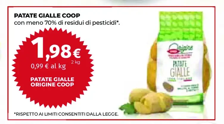 Patate gialle Coop