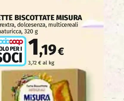Fette biscottate Misura