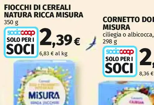 Fiocchi di cereali Natura Ricca Misura