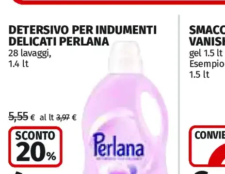 Detersivo per indumenti delicati Perlana