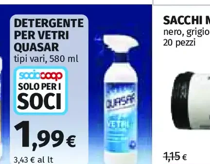 Detergente per vetri Quasar