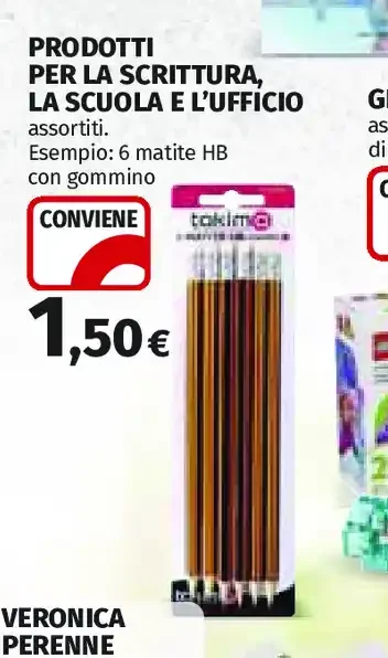 Matite HB con gommino