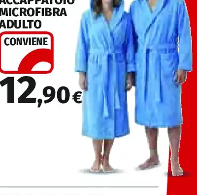 Accappatoio microfibra adulto