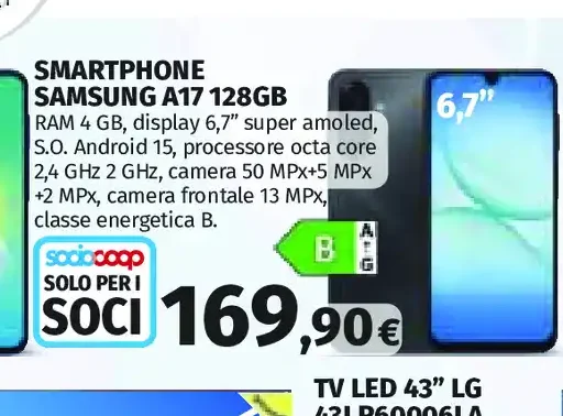 Smartphone Samsung A17 128GB