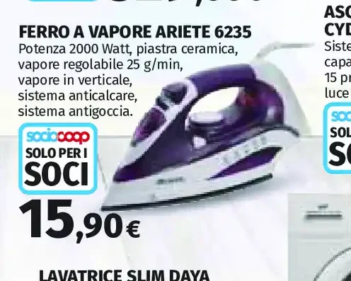 Ferro da stiro a vapore Ariete 6235