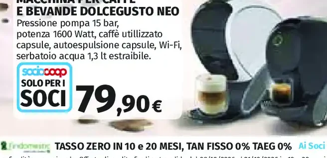 Macchina per caffè e bevande DolceGusto Neo