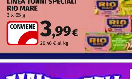 Linea tonni speciali Rio Mare