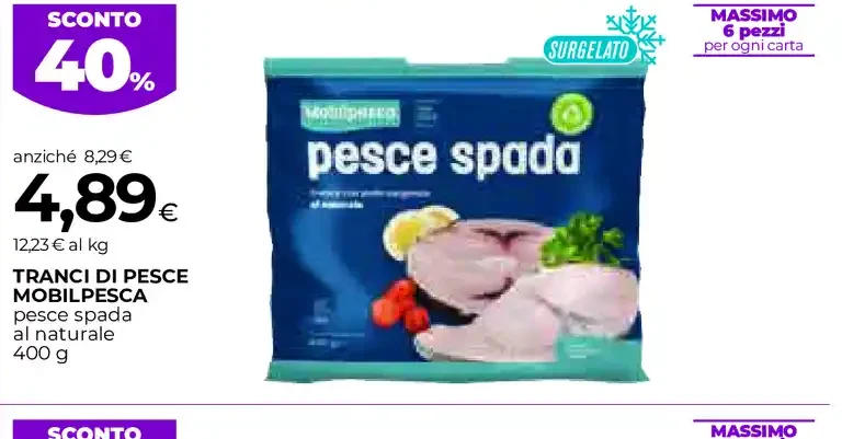 Tranci di pesce spada Mobilpesca