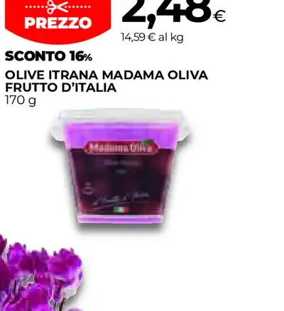 Olive itrana Madama Oliva frutto d'Italia