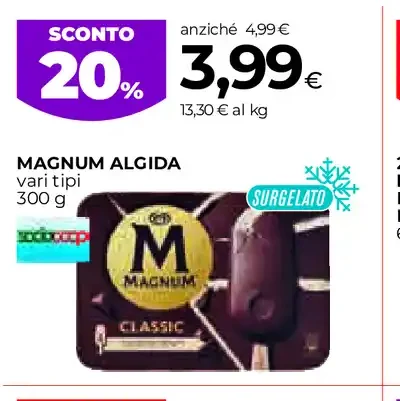 Magnum Algida vari tipi
