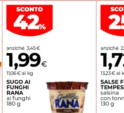 Sugo ai funghi Rana