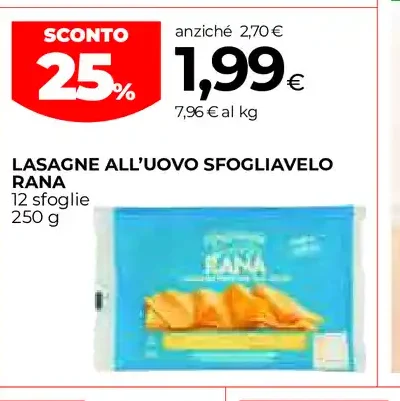 Lasagne all'uovo sfogliavelo Rana