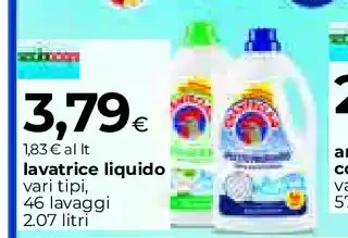 Detersivo lavatrice liquido